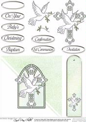 Christening/confirmation Quick Card with Decoupage