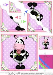 Milly Moo Cow's Rose Wavy Corner Side Stacker