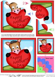 Gi Gi Horse's Mothers Day Heart Shell Edged Corner Stacker