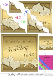 Wedding Vow Renewal Wavy Corner Side Stacker
