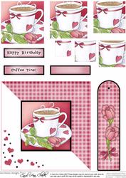 Cup with Roses Quick Card with Pyramage
