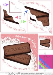 Bourbon Birthday Biscuit Wavy Corner Side Stacker Topper
