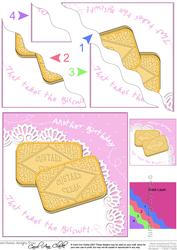 Custard Creams Birthday Biscuit Wavy Corner Side Stacker