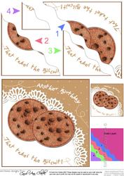 Chocolate Chip Birthday Biscuit Wavy Corner Side Stacker
