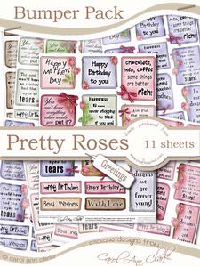 Bumper Value Pack of Pretty Rose Greetings
