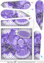 Perfume Lace N Dragonfly Fan Pyramage Topper