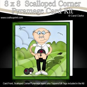 8 x 8 Bert Plays Bowls Scalloped Corner Kit