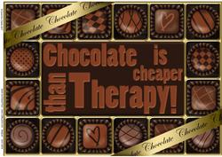 A4 Chocolate Greetings Card Topper
