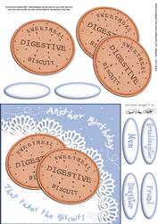 Sweetmeal Digestive Biscuits Birthday Quick Card N Decoupage