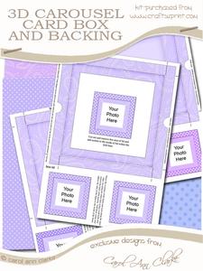 3D Lace, Pearls N Roses Carousel Matching Box N Bits Kit