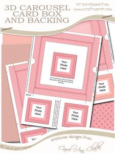 3D Spring Flowers Carousel Matching Box N Bits Kit