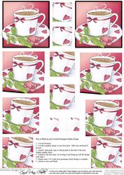 Cup with Rose Twisted Pyramage