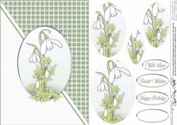 Snowdrops Quick Card with Pyramage