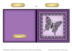 Big Butterfly Cut and Fold Card