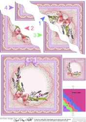 Pretty Bluebells - Wavy Corner side stacker Topper