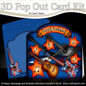 cup317159_359 - 3D Guitars and Music Pop Out Card Kit