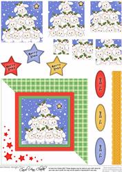 Merry Christmas to Ewe! Quick Card with Pyramage