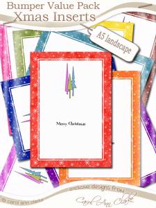 Bumper Value Pack of A5 Landscape Christmas Inserts