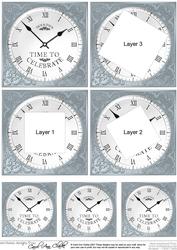 Time to Celebrate Clock Twisted Tunnel Topper
