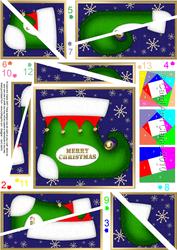 Christmas Stocking Twisted Spiral Side Stacker