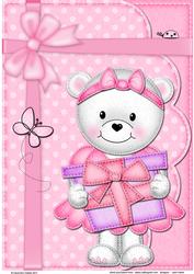 Teddy Tess's Present A4 Card Topper