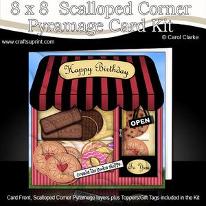 8 x 8 the Little Cookie Shop Scalloped Corner Kit