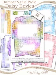 Bumper Value Pack of A6 Daisy Envelopes