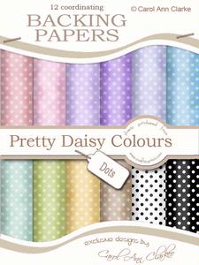 Dots Backing Papers in Pretty Daisy Colours