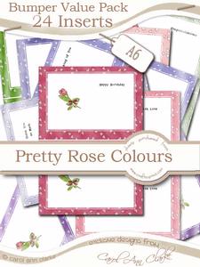 Bumper Value Pack of Pretty A6 Inserts