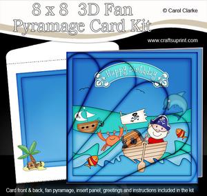 8 x 8 Birthday Pirates Fan Pyramage Kit