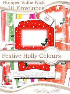 Bumper Value Pack of A6 Christmas Envelopes