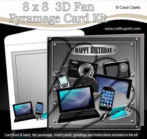 8 x 8 Birthday Gadgets N Gizmos Fan Pyramage Kit