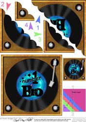 Number 1 Bro Record Scallop Corner Side Stacker Topper
