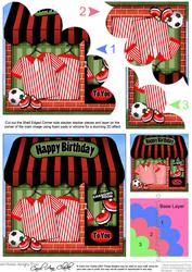 The Little Football Shop Shell Edged Corner Side Stacker