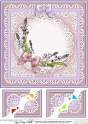8 x 8 Bluebells Scalloped Corner Topper
