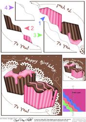 Fondant Fancies Birthday Cakes Wavy Corner Side Stacker