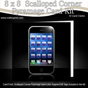 8 x 8 Christmas Smart Phone Kit with Scalloped Corners