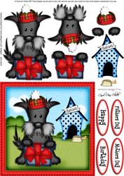 Hamish's Present Quick Card N 3D Decoupage