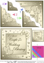 Wedding Blessing Wavy Corner Side Stacker