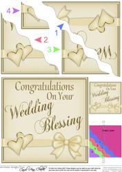 Wedding Blessing Wavy Corner Side Stacker
