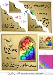 Wedding Blessing Wavy Corner Side Stacker