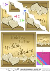 Wedding Blessing Wavy Corner Side Stacker