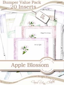 Bumper Value Pack of Apple Blossom Dl Inserts