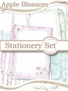 Apple Blossom Stationery Set