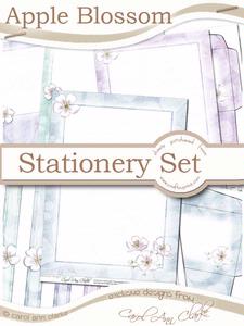 Apple Blossom Stationery Set