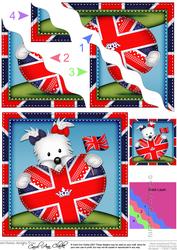 Jess Westie's Union Jack Flag Heart Wavy Corner Side Stacker
