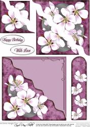 Apple Blossom Quick Card with Corner Side Stacker Pyramage