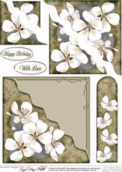 Apple Blossom Quick Card with Corner Side Stacker Pyramage