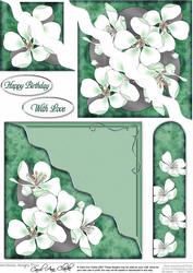 Apple Blossom Quick Card with Corner Side Stacker Pyramage