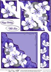 Apple Blossom Quick Card with Corner Side Stacker Pyramage